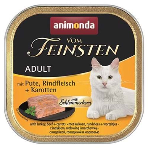 Animonda Vom Feinsten Hindi Sığır Havuçlu Kedi Konservesi 100 gr.x12 Adet