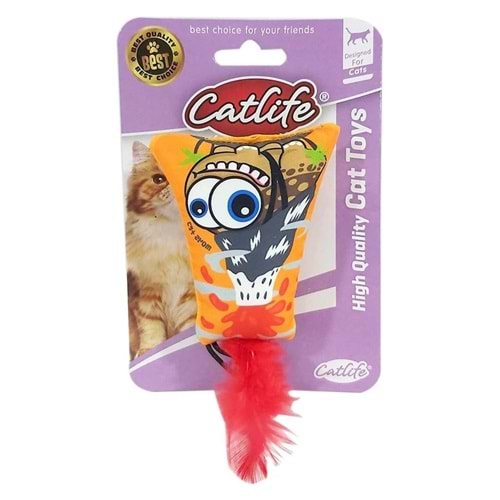 Catlife Tüylü Yastık Sevimli Kedi Oyuncağı