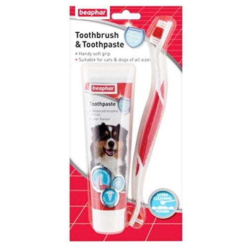 Beaphar Köpek Diş Fırçası+ Diş Macunu Seti