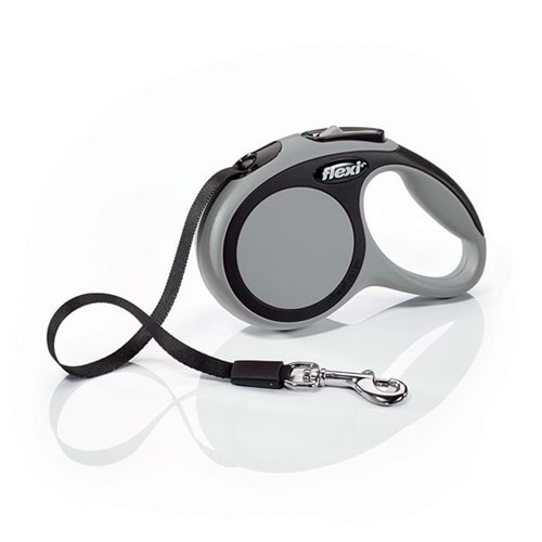 Flexi New Comfort 5m. L Gri Şerit Kayışlı Gezdirme Tasması