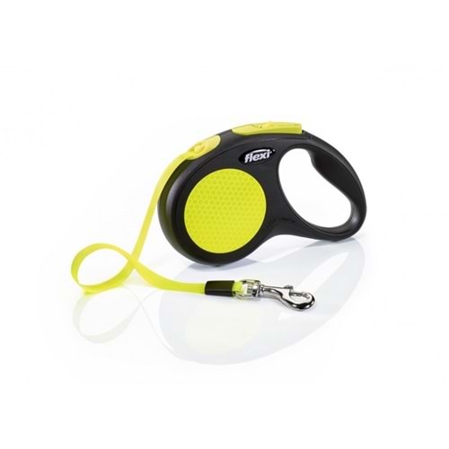 Flexi New Neon 5m. M Şerit Kayışlı Köpek Gezdirme Tasması