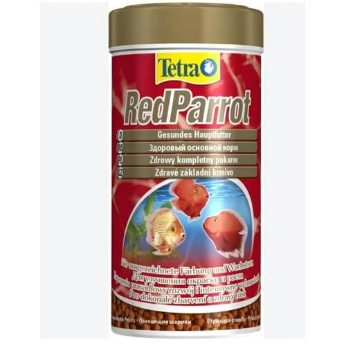 Tetra Red Parrot Papağan Cichlid Balık Yemi 1 L. 320 Gr.