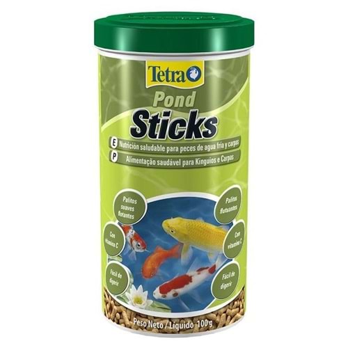 Tetra Pond Sticks Yeşil Havuz Balığı Yemi 1 L 100 Gr.