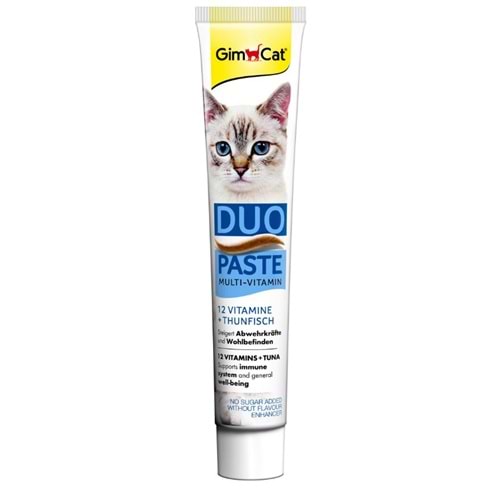 GimCat Multivitamin Duo Paste Tuna Balığı ve 12 Vitamin 50 Gr.