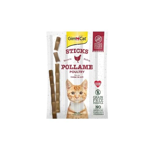 Gimcat Sticks Tavuk Etli Etli Kedi Ödül Çubukları 4 'lü 20gr.