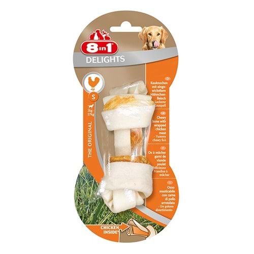8in1 Tavuk Etli Delight Bones S Köpek Ödül Kemiği 35 gr.