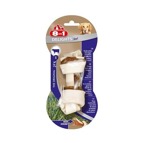 8in1 Beef Delight Bones S Köpek Ödül Kemiği 35 Gr.x2 Adet