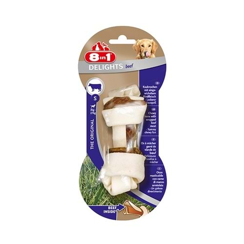 8in1 Beef Delight Bones S Köpek Ödül Kemiği 35 Gr.