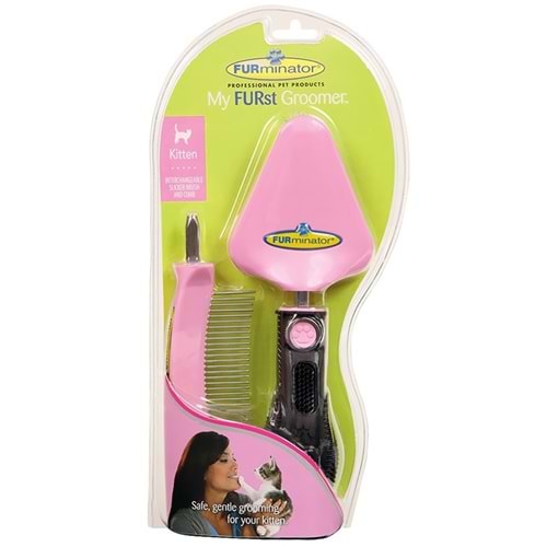 Furminator Yavru Kedi Fırça/Tarak Seti