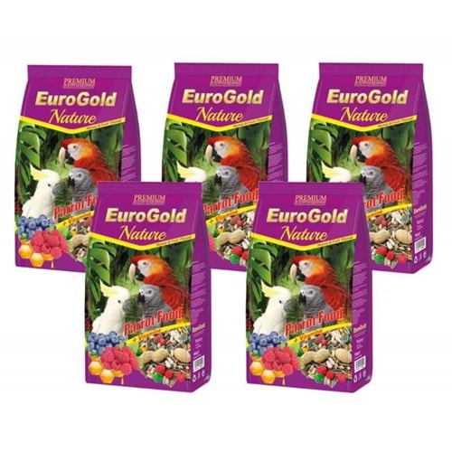 EuroGold Papağan Yemi 750 Gr. x 5 Adet