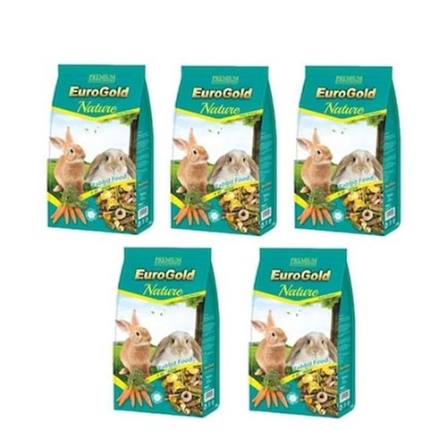 EuroGold Tavşan Yemi 750 Gr. x 5 Adet