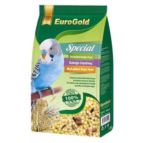 Eurogold Special Kabuksuz Muhabbet Kuşu Yemi 500 Gr.