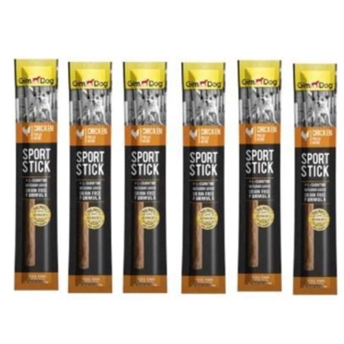 Gimdog Sport Sticks Tavuklu Tahılsız Köpek Ödül Çubuğu 12 gr.x 6 Adet