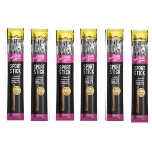 Gimdog Sport Sticks Av Etli Tahılsız Köpek Ödül Çubuğu 12 gr.x 6 Adet