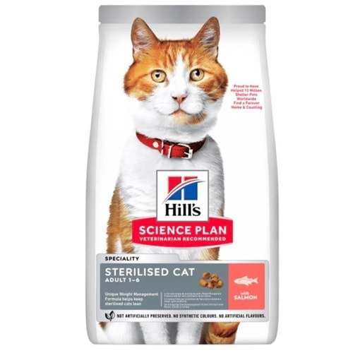 Hills Sterilised Somon Balıklı Kısırlaştırılmış Kedi Maması 3Kg Bonus Paket