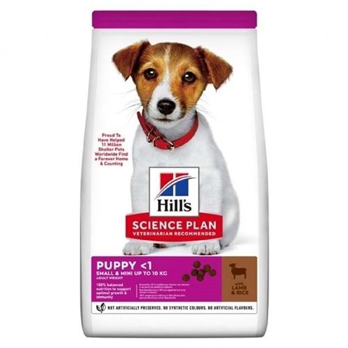 Hills Small Mini Puppy Kuzu Etli ve Pirinçli Yavru Köpek Maması 1,5Kg