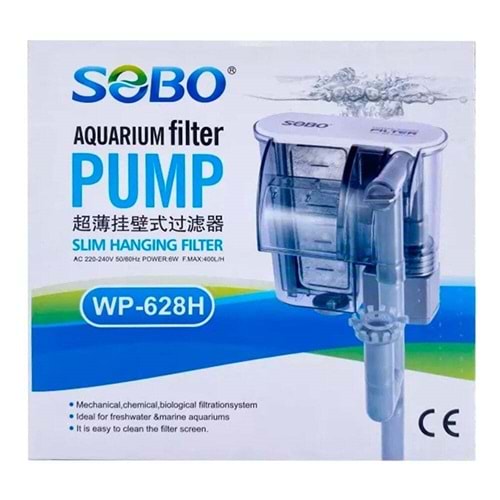 Sobo Wp-628H Askı Şelale Filtre 400 Lt/S 6 W