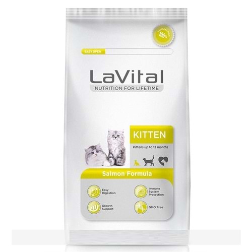 La Vital Kitten Somonlu Yavru Kedi Maması 1,5 Kg.
