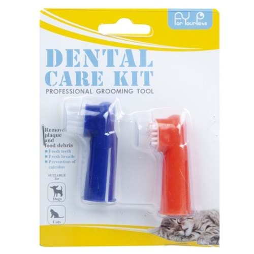 For Your Pets Parmak Dis Fircasi 2 Li Set
