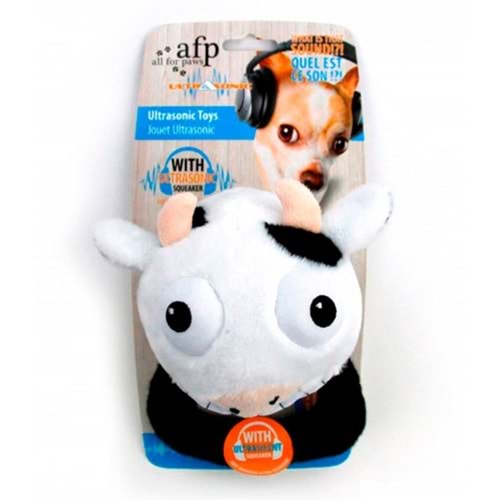 Afp 3056 Ultrasonik Sesli Tutmalı Beyaz Köpek Oyuncağı 12x17 cm.