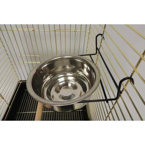 Euroasia Pet CCH-10 Çelik Askılı Geçmeli Papağan Yemliği 10 Oz
