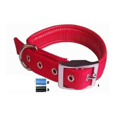 DF-C1015 Yumuşak Doku Köpek Boyun Tasması 25 mm. x 70 cm. Siyah