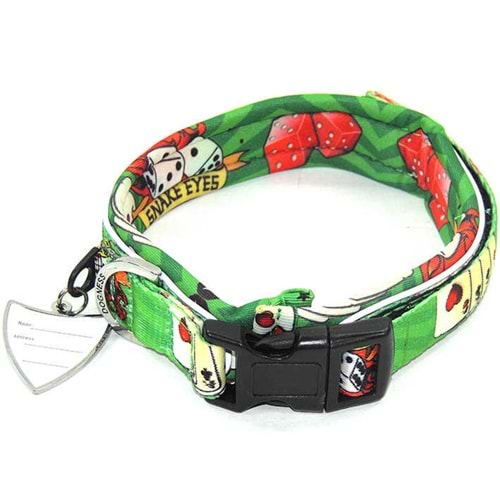 Köpek Tasması 1002-C5L Neoprene Kumar Desenli 2,5 cm.x46-55 cm.