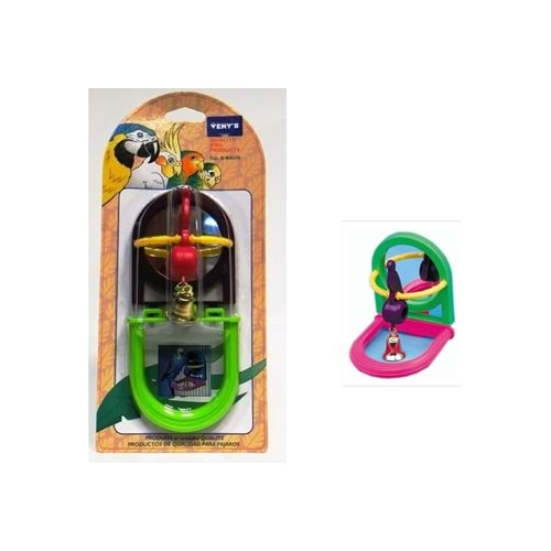Venys BA-542 Aynalı Fırfırlı Tünek Kuş Oyuncağı
