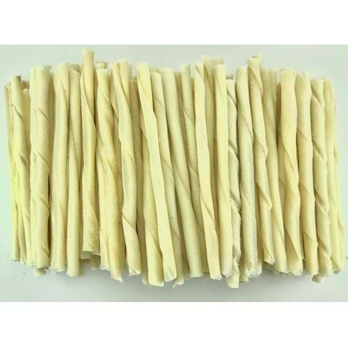 Sütlü Burgu Köpek Ödül ve Çiğneme Kemiği 5-7 Gr. 50 li Paket
