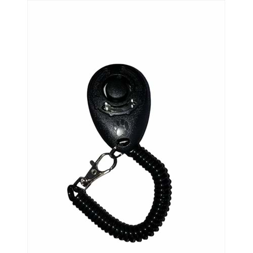 Köpek Eğitimi için Kayışlı Clicker 6 cm. Siyah