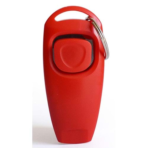 Köpek Eğitimi için Düdüklü Clicker 6 cm. Kırmızı