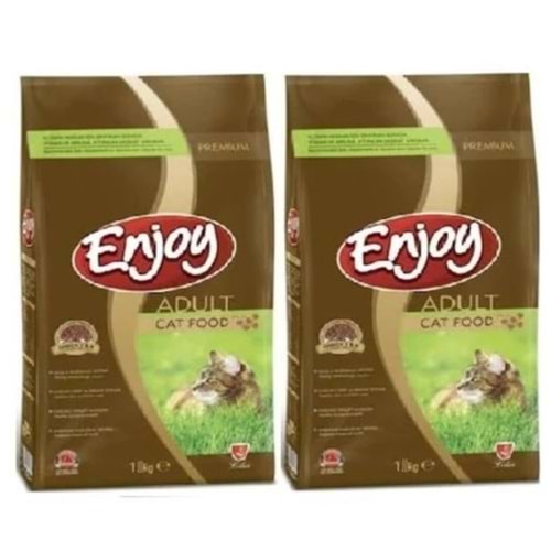 Enjoy Yetişkin Kedi Maması 1 kg.x 2 Adet