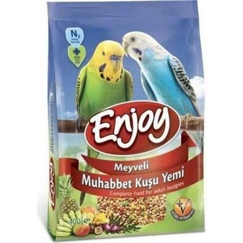Enjoy Meyveli Muhabbet Kuşu Yemi 400 Gr.