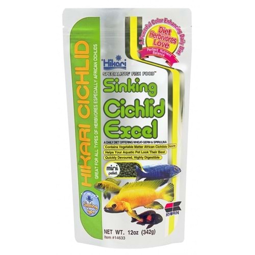 Hikari Sinking Cichlid Excel Mini Pellet 342 gr.