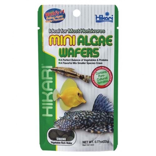 Hikari Mini Algae Wafers Sinking 22 gr.