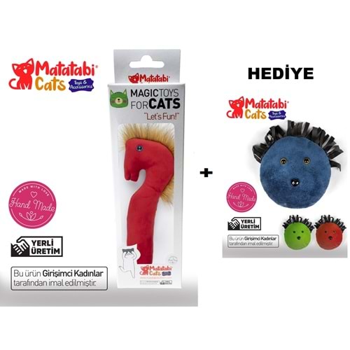 Matatabi Kedileri Matatabi Horsi 003+Mini Hediye Kedi Oyuncağı
