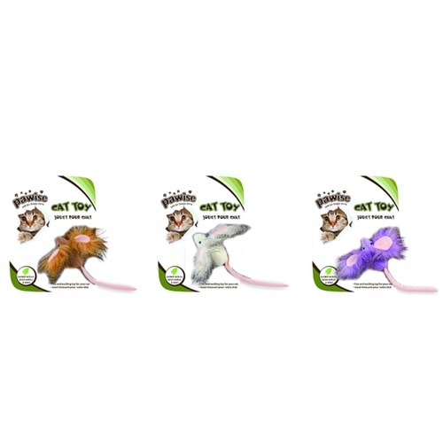 Pawise 28241 Koca Kulak Fare Peluş Catnipli Kedi Oyuncağı