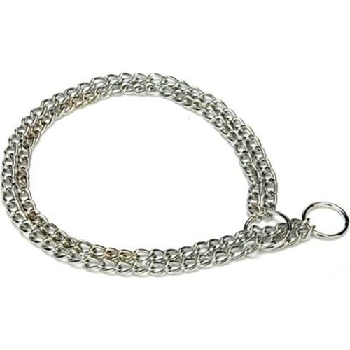Flip SL201B İkili Zincir Köpek Tasması 2 mm. 40 cm.