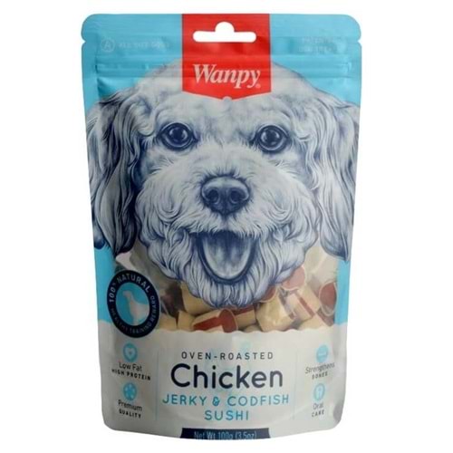 Wanpy Tavuklu&Morina Balıklı 100 gr. CC-01S Köpek Ödülü
