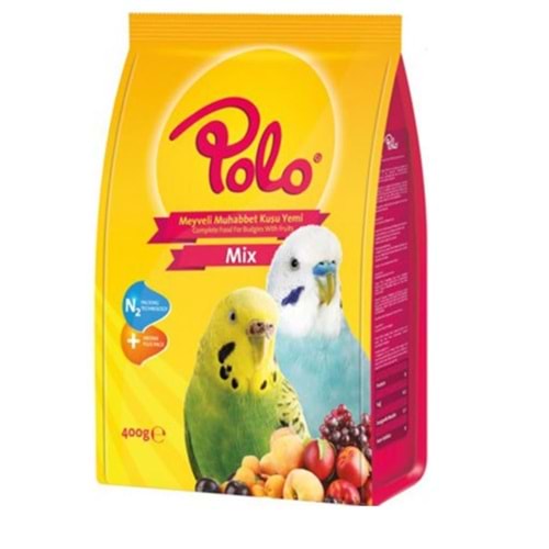 Polo Meyveli Muhabbet Kuşu Yemi 400 gr.