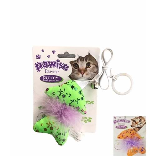 Pawise 0933A Catnipli Tüylü Yüzük Kedi Oyuncağı 10 cm.