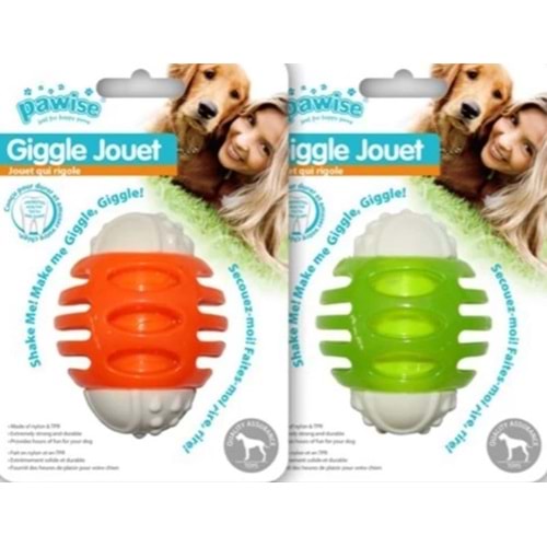 Pawise 14573 TPR Kıkırdayan Sert Top Köpek Oyuncağı 8,5 cm. Yeşil