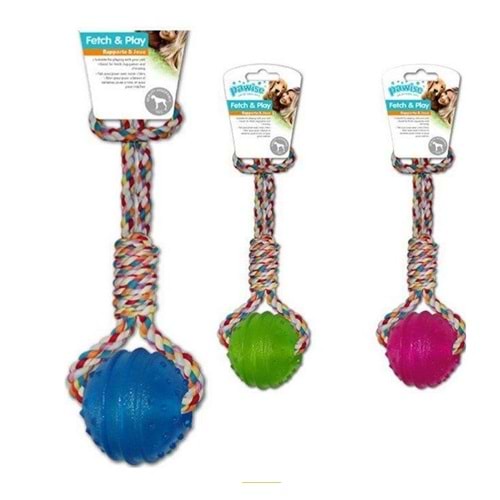 Pawise 14546 Diş İpi Termoplastik Kauçuk Top Köpek Oyuncağı 30 cm.