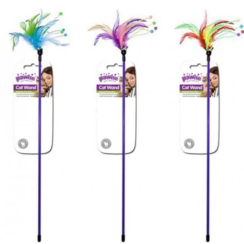 Pawise 28262 Feather Wand Doğal Tüylü Kedi Oltası 60 cm.