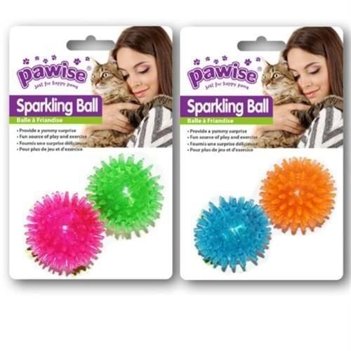 Pawise 28211 Zıplayan Top Mavi-Turuncu Kedi Oyuncağı 4 cm.