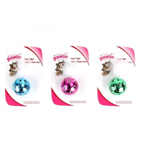 Pawise 28209 Metallic Ball/Parlak Tüylü Top 4 cm. Mavi