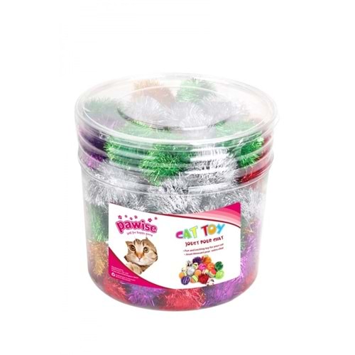 Pawise 28103 Pompom Balls Tüylü Top Kedi Oyuncağı 4 Adet