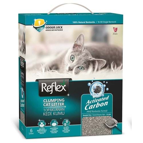 Reflex Aktif Karbonlu Topaklanan Kedi Kumu 6 Lt.