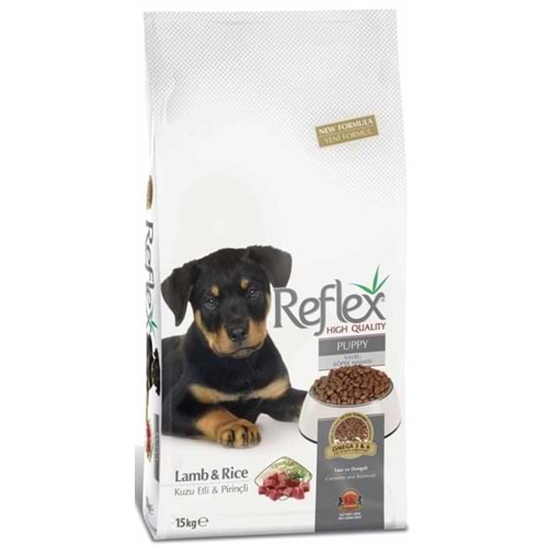 Reflex Puppy Kuzu Etli Pirinçli Yavru Köpek Maması 15 Kg.