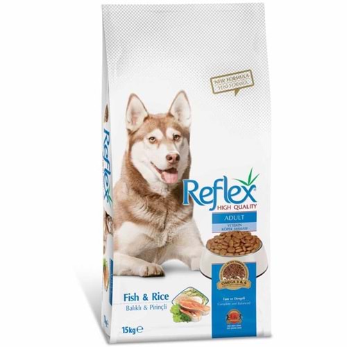 Reflex Balıklı Pirinçli Yetişkin Kuru Köpek Maması 15 Kg.
